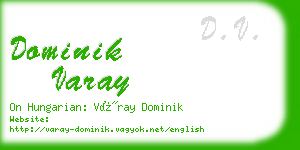 dominik varay business card